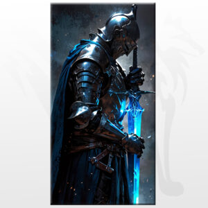 Obraz na płótnie Azure Knight 30x60cm